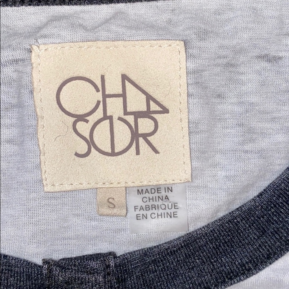 Chaser Varsity Stripe Henley Long Sleeve Shirt - Picture 3 of 5